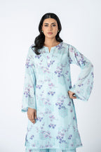 Printed L Blue Lawn 2-Piece Pret Suit by The Fabric Store, photo 3
