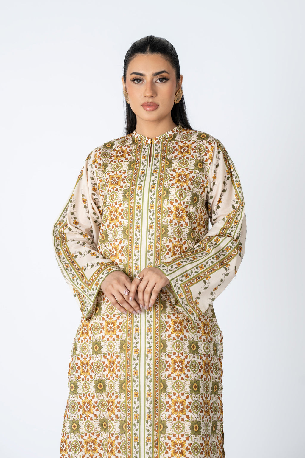 Printed Beige Lawn 2-Piece Pret Suit by The Fabric Store, photo 3