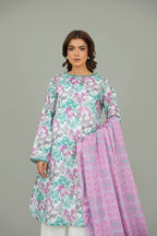 Printed White Lawn 2-Piece Unstitched Suit by The Fabric Store, photo 4