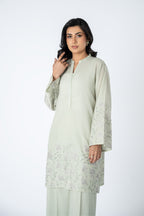 Embroidered Sea Green Lawn 2-Piece Pret Suit by The Fabric Store, photo 3