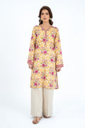 Printed Yellow Lawn Unstitched Shirt by The Fabric Store