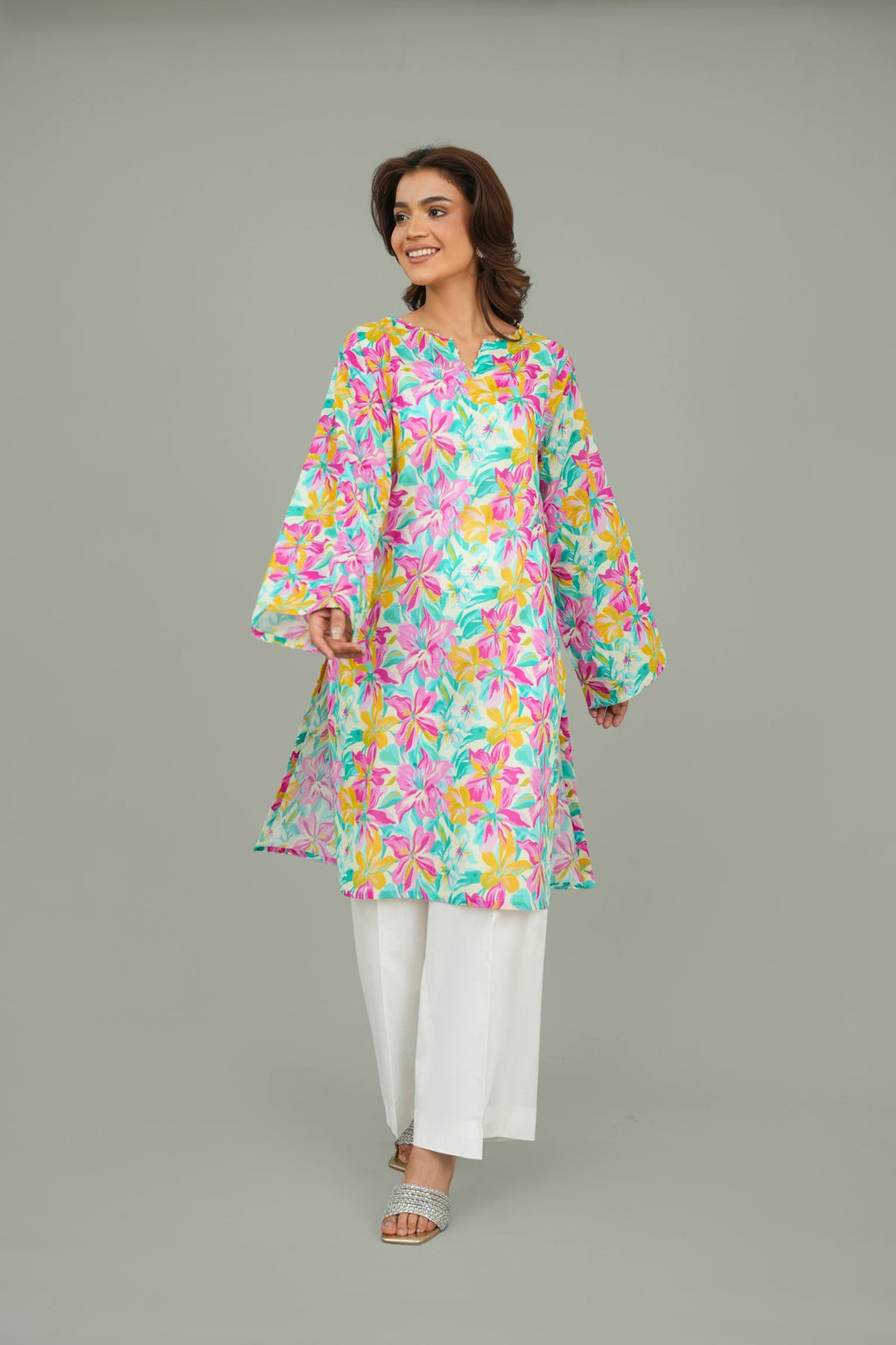 Printed Multi Lawn Unstitched Shirt by The Fabric Store, photo 2