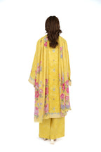 Printed Yellow Lawn 3-Piece Unstitched Suit by The Fabric Store, photo 3