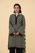 Printed Black Lawn 2-Piece Unstitched Suit by The Fabric Store, photo 2