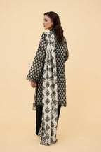 Printed Black Lawn 2-Piece Unstitched Suit by The Fabric Store, photo 3