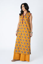 Printed Yellow Lawn Unstitched Shirt by The Fabric Store, photo 4