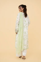 Printed & Embroidered Green Lawn 2-Piece Unstitched Suit by The Fabric Store, photo 3