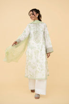 Printed & Embroidered Green Lawn 2-Piece Unstitched Suit by The Fabric Store, photo 5