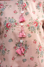 Printed & Embroidered Pink Lawn 3-Piece Pret Suit by The Fabric Store, photo 6