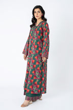 Printed Green Lawn Unstitched Shirt by The Fabric Store, photo 4