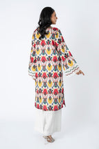 Printed O White Lawn Unstitched Shirt by The Fabric Store, photo 2