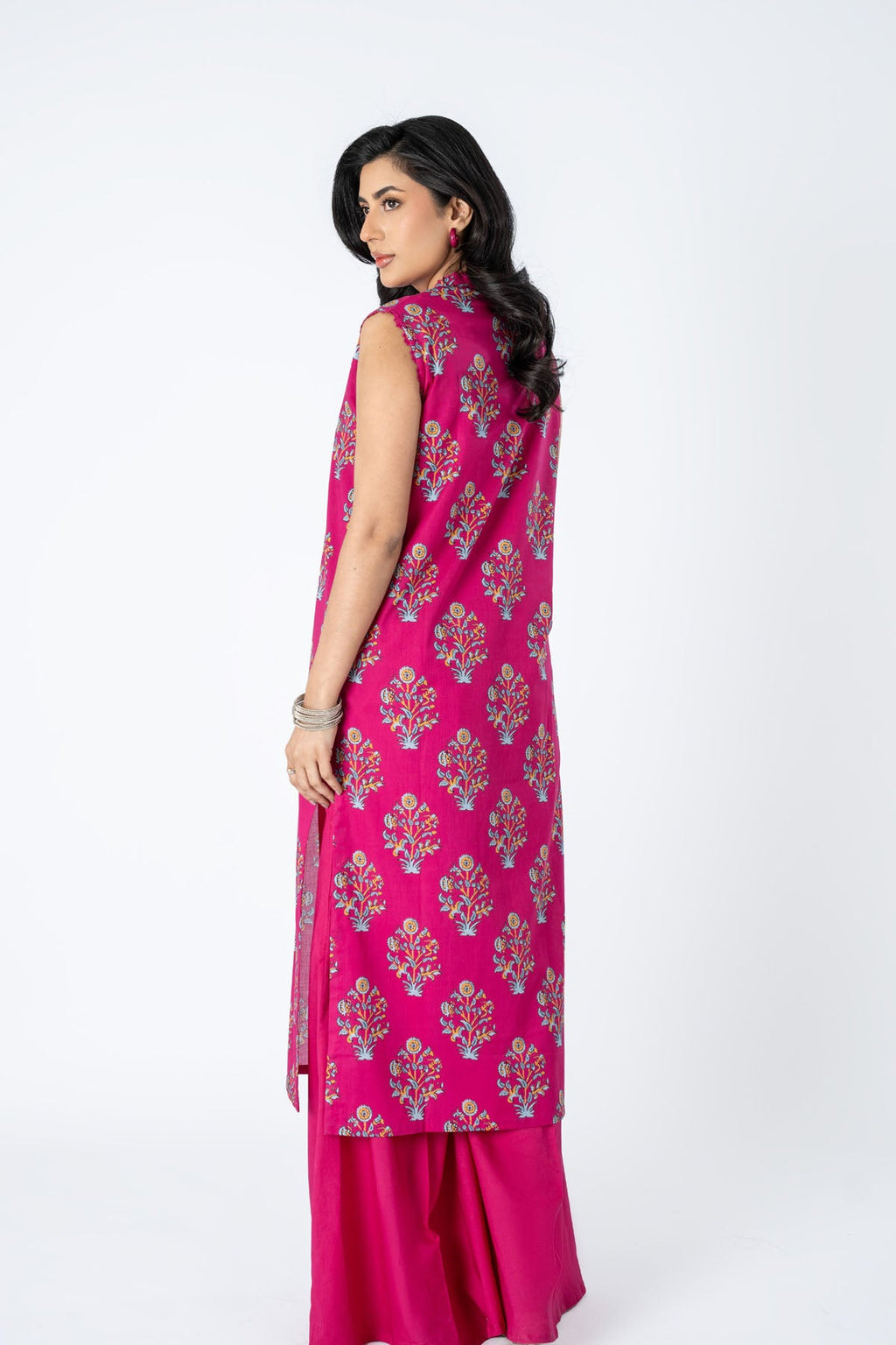 Printed Pink Lawn Unstitched Shirt by The Fabric Store, photo 2