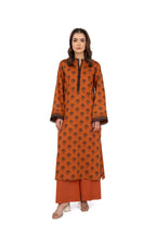 Printed Rust Lawn 2-Piece Unstitched Suit by The Fabric Store