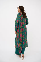 Printed Green Lawn 2-Piece Unstitched Suit by The Fabric Store, photo 4