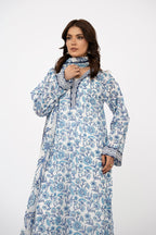 Printed Blue Lawn 2-Piece Unstitched Suit by The Fabric Store, photo 2