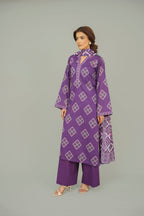 Printed Purple Lawn 2-Piece Unstitched Suit by The Fabric Store, photo 2