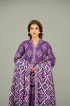 Printed Purple Lawn 2-Piece Unstitched Suit by The Fabric Store, photo 4