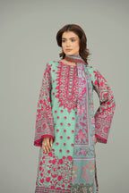 Printed Pink Lawn 3-Piece Unstitched Suit by The Fabric Store, photo 4