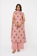 Printed Pink Lawn 2-Piece Unstitched Suit by The Fabric Store