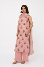 Printed Pink Lawn 2-Piece Unstitched Suit by The Fabric Store, photo 3