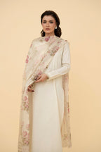 Printed White Indian Silk Pret Shirt by The Fabric Store, photo 2