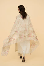 Printed White Indian Silk Pret Shirt by The Fabric Store, photo 3