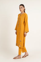 Embroidered Yellow Karandi Lawn 2-Piece Pret Suit by The Fabric Store, photo 4
