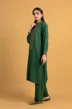 Embroidered Green Cotton Karandi 2-Piece Pret Suit by The Fabric Store, photo 5
