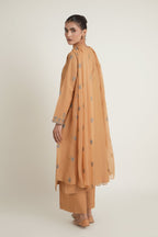 Embroidered Beige Slub Khaddar 3-Piece Pret Suit by The Fabric Store, photo 2