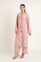 Embroidered Pink Karandi Lawn 2-Piece Pret Suit by The Fabric Store, photo 4