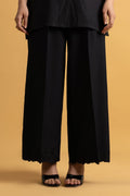 Embroidered Black Slub Khaddar Pret Shirt by The Fabric Store