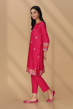 Printed Pink Lawn Pret Shirt by The Fabric Store, photo 2