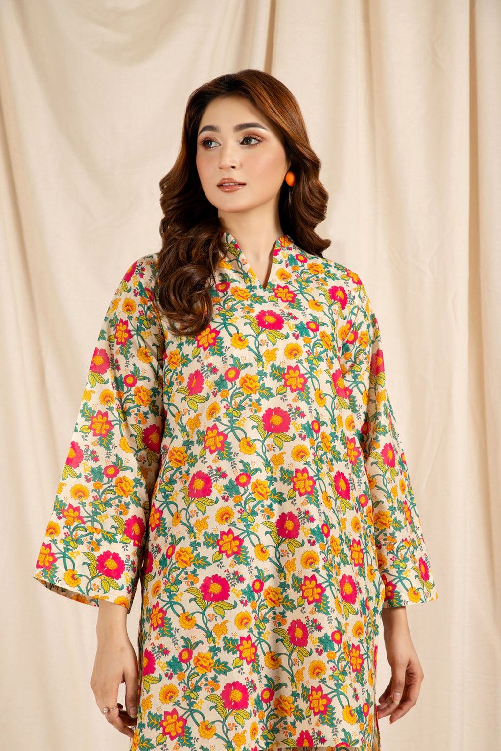 Printed O White Lawn 2-Piece Pret Suit by The Fabric Store, photo 4
