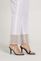 Embroidered White Cambric Pret Shirt by The Fabric Store, photo 3