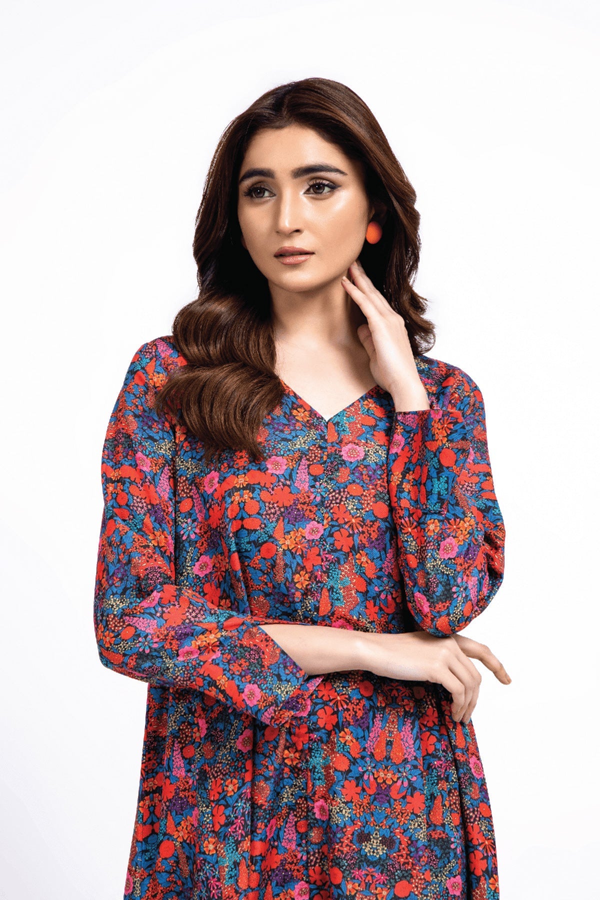 Printed Multi Lawn Pret Shirt by The Fabric Store, photo 2