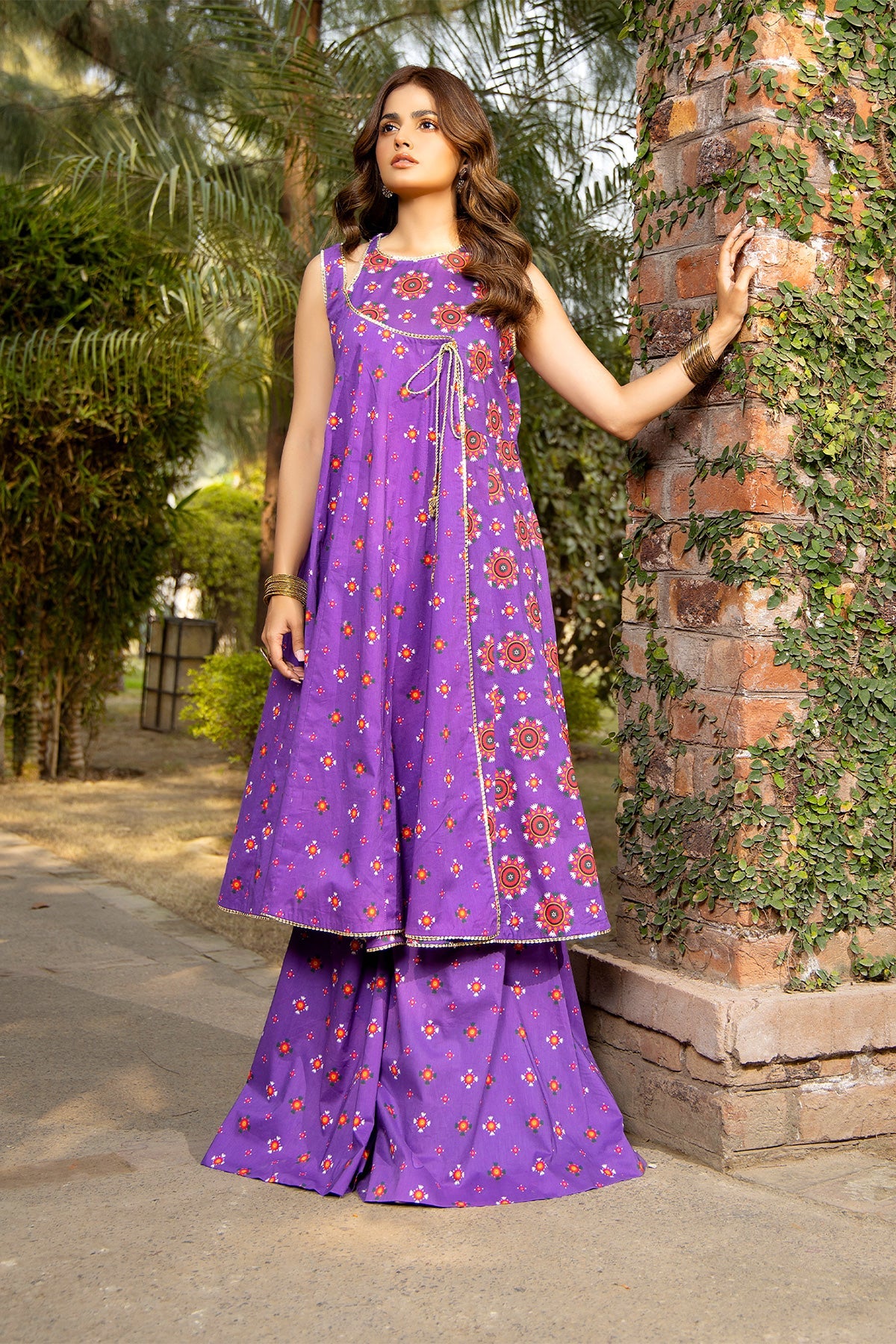 Printed Purple Lawn 2-Piece Unstitched Suit by The Fabric Store
