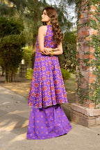 Printed Purple Lawn 2-Piece Unstitched Suit by The Fabric Store, photo 2