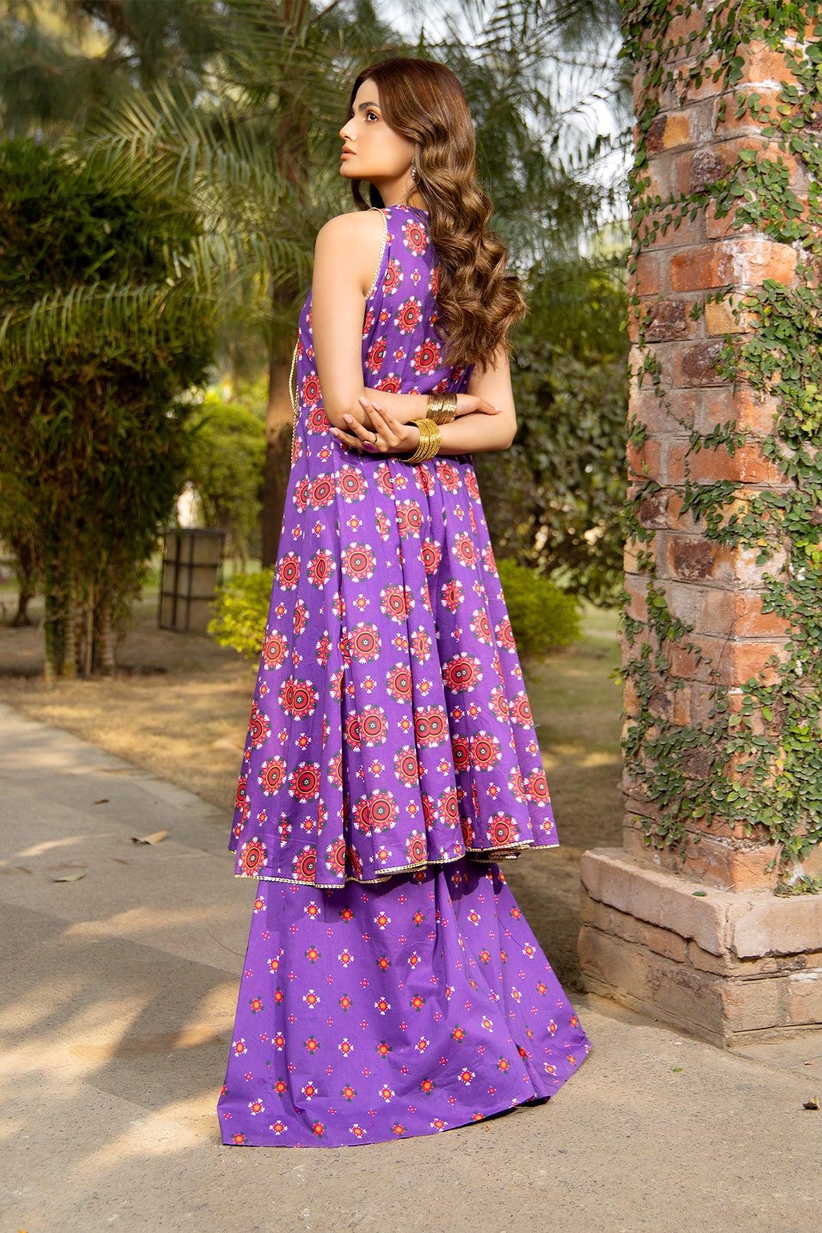 Printed Purple Lawn 2-Piece Unstitched Suit by The Fabric Store, photo 2