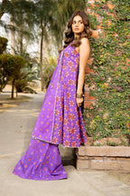 Printed Purple Lawn 2-Piece Unstitched Suit by The Fabric Store, photo 4