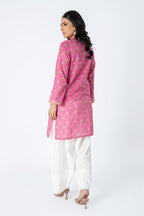 Printed Pink Lawn Pret Shirt by The Fabric Store, photo 2