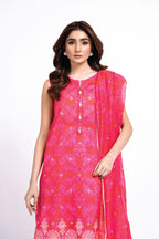 Printed Pink Lawn 2-Piece Unstitched Suit by The Fabric Store, photo 4