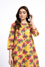 Printed Yellow Lawn 2-Piece Unstitched Suit by The Fabric Store, photo 4