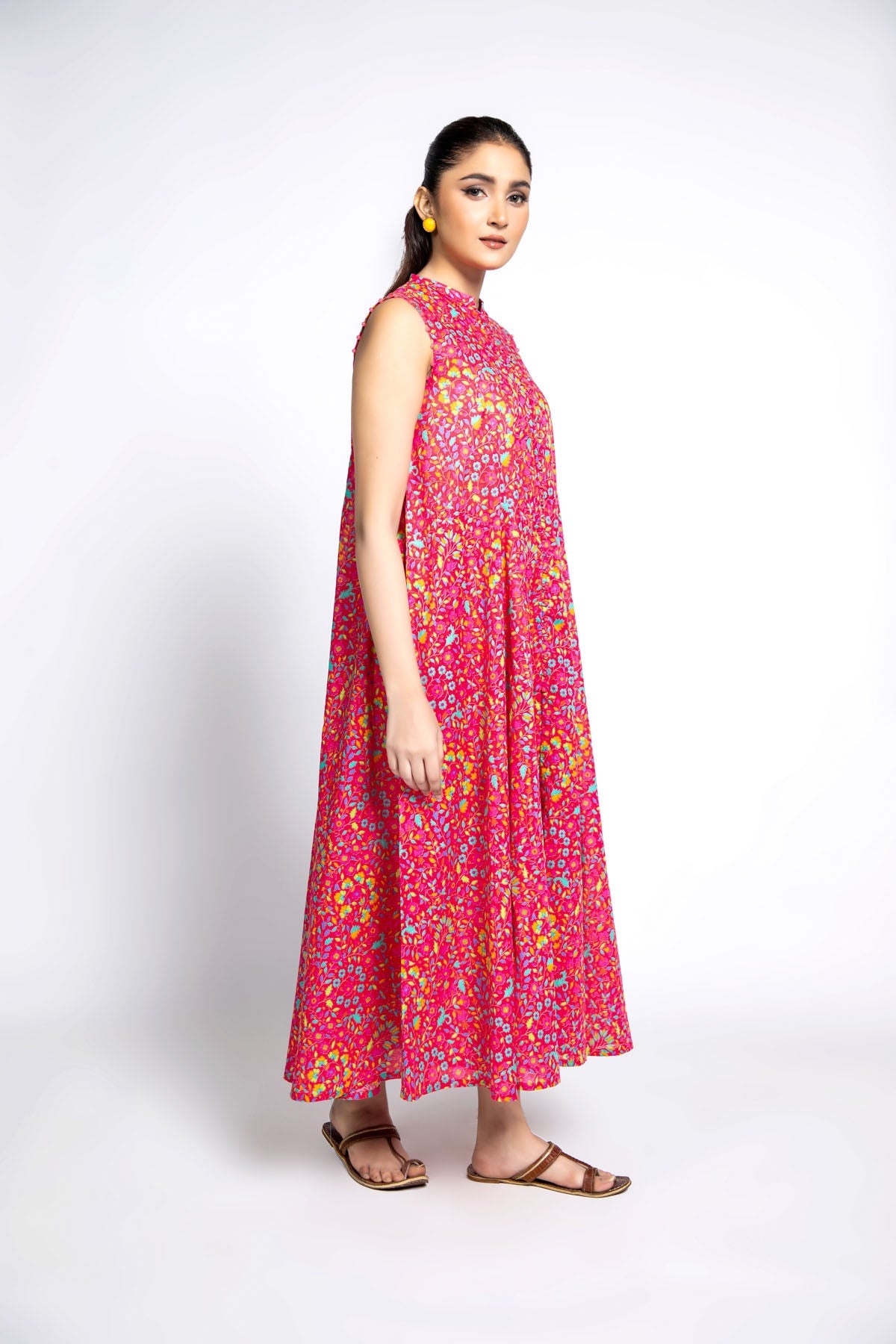 Printed Pink Lawn 3-Piece Unstitched Suit by The Fabric Store, photo 4