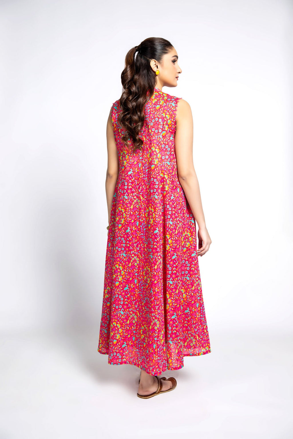 Printed Pink Lawn 3-Piece Unstitched Suit by The Fabric Store, photo 3