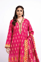Printed Pink Lawn 3-Piece Pret Suit by The Fabric Store, photo 2