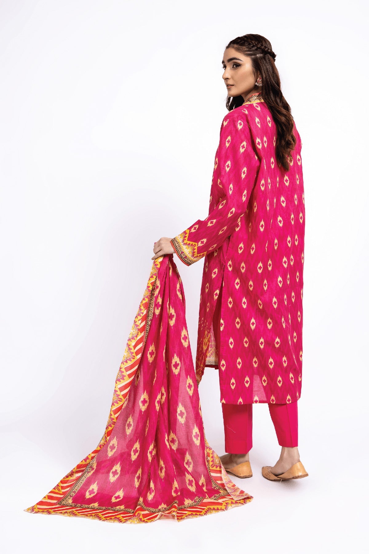 Printed Pink Lawn 3-Piece Pret Suit by The Fabric Store, photo 4