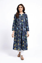 Printed Blue Lawn Pret Shirt by The Fabric Store