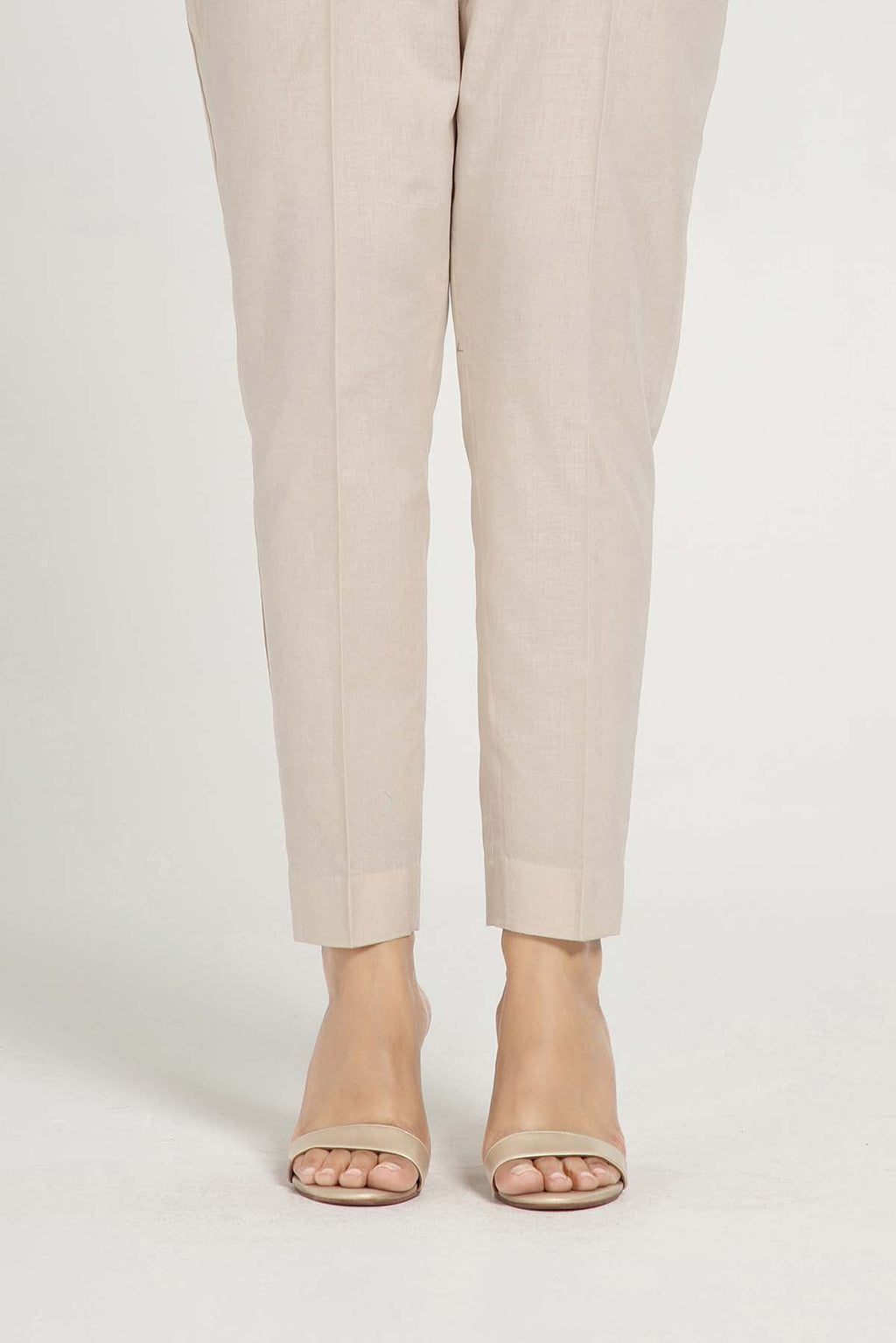 Beige Cambric Pret Shirt by The Fabric Store