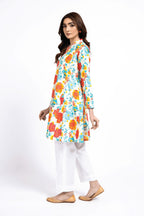 Printed Beige Lawn Pret Shirt by The Fabric Store, photo 4