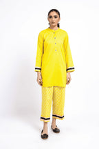 Printed Neon Green Lawn 2-Piece Pret Suit by The Fabric Store